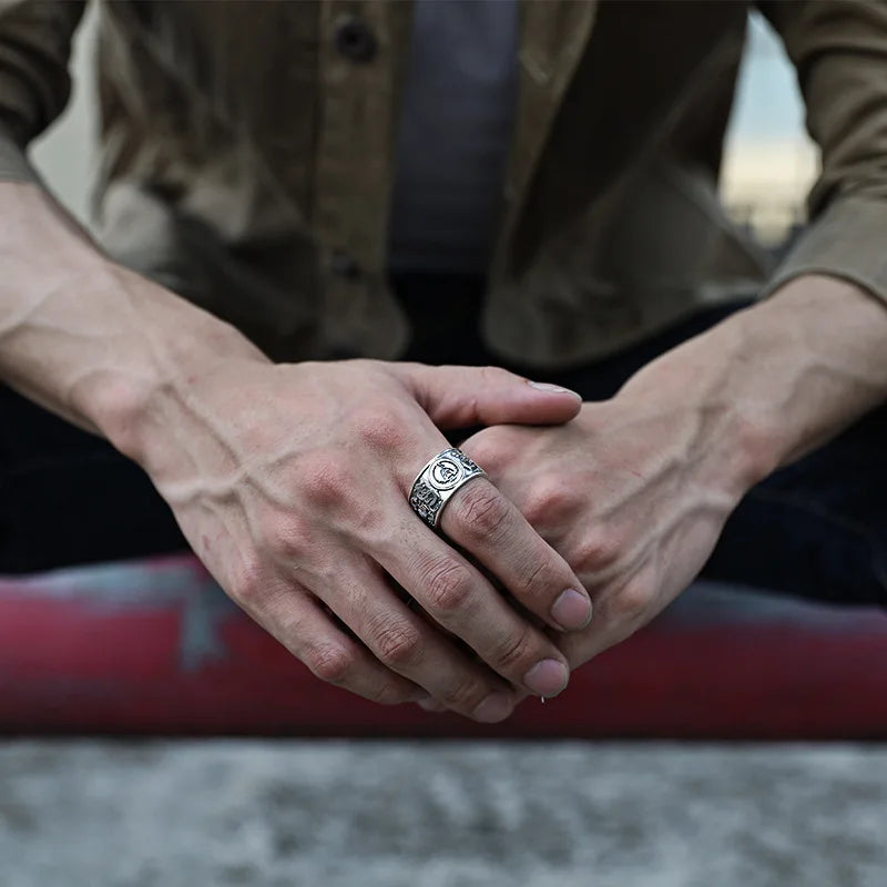 Dragon Pattern Men Rings